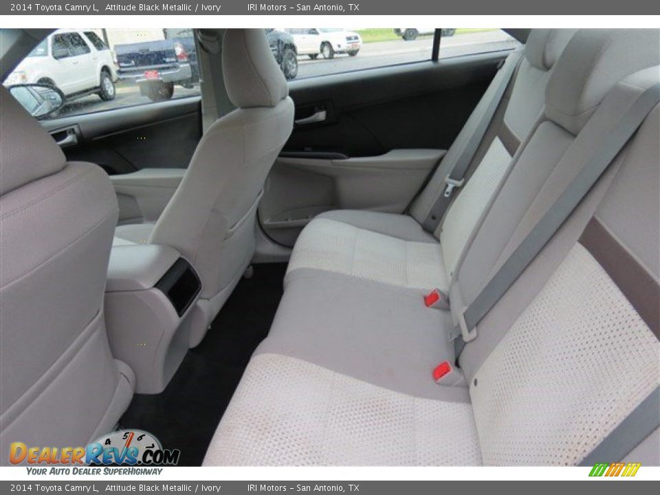 2014 Toyota Camry L Attitude Black Metallic / Ivory Photo #12