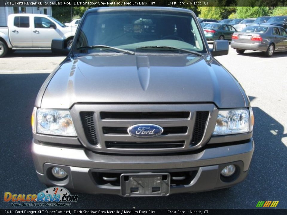2011 Ford Ranger XLT SuperCab 4x4 Dark Shadow Grey Metallic / Medium Dark Flint Photo #2