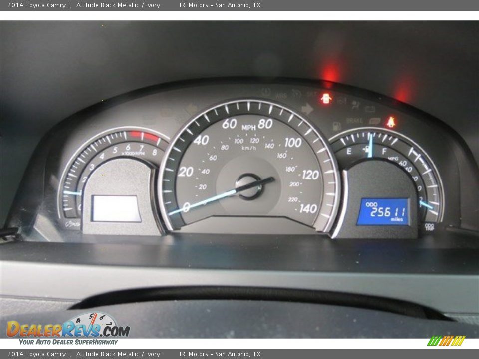 2014 Toyota Camry L Attitude Black Metallic / Ivory Photo #16