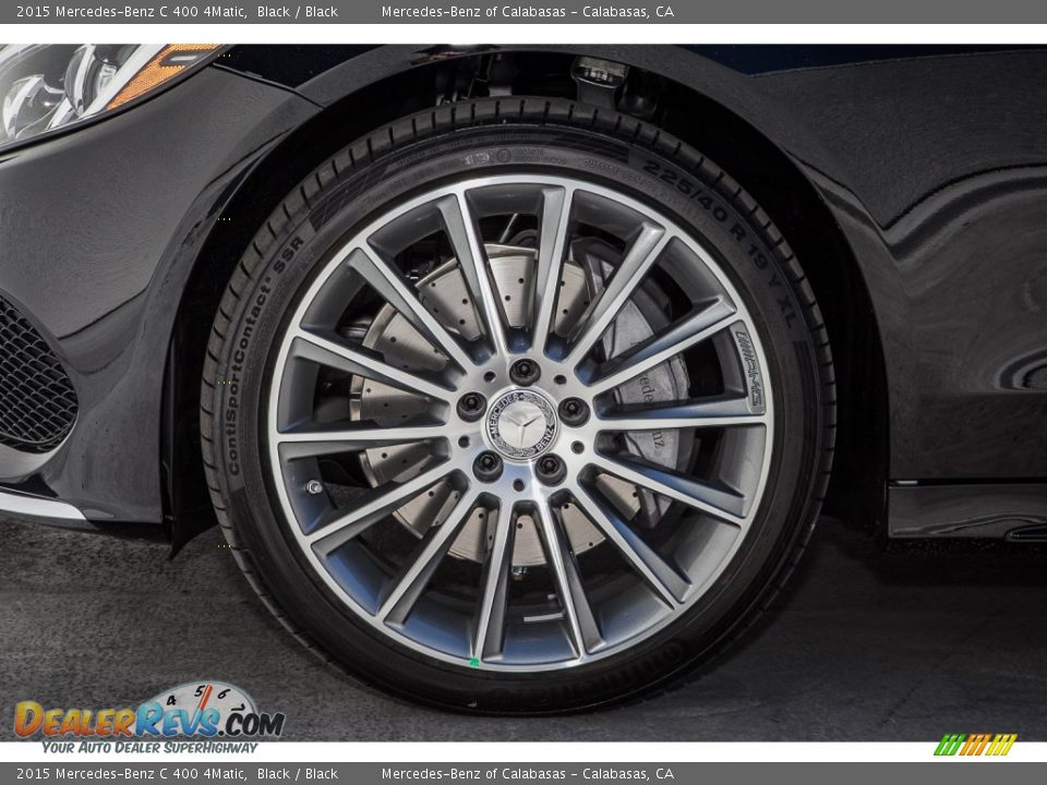 2015 Mercedes-Benz C 400 4Matic Black / Black Photo #10