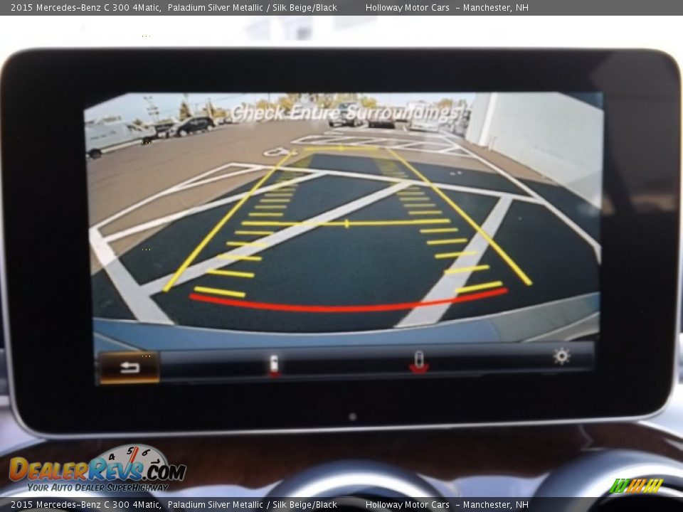 2015 Mercedes-Benz C 300 4Matic Paladium Silver Metallic / Silk Beige/Black Photo #15