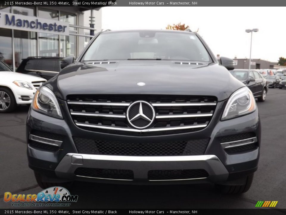 2015 Mercedes-Benz ML 350 4Matic Steel Grey Metallic / Black Photo #2