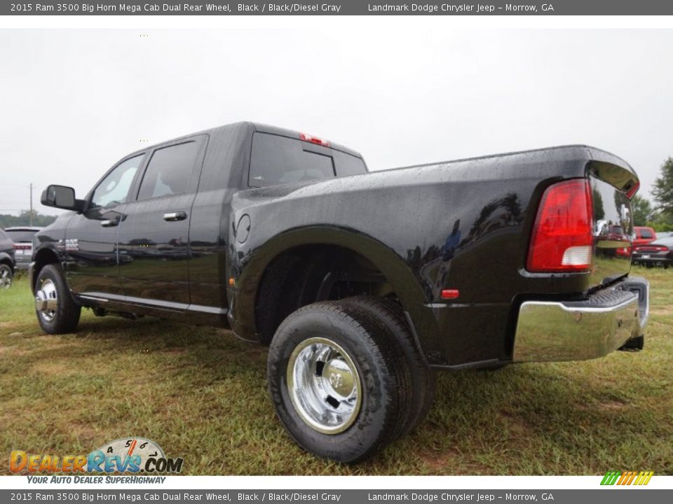 Black 2015 Ram 3500 Big Horn Mega Cab Dual Rear Wheel Photo #2