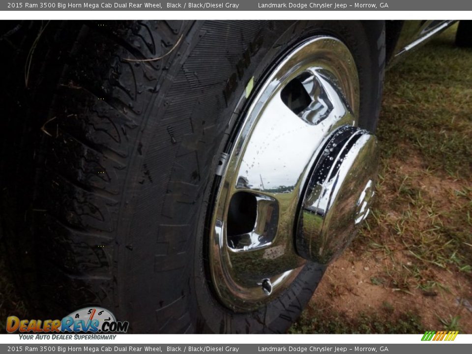 2015 Ram 3500 Big Horn Mega Cab Dual Rear Wheel Black / Black/Diesel Gray Photo #5