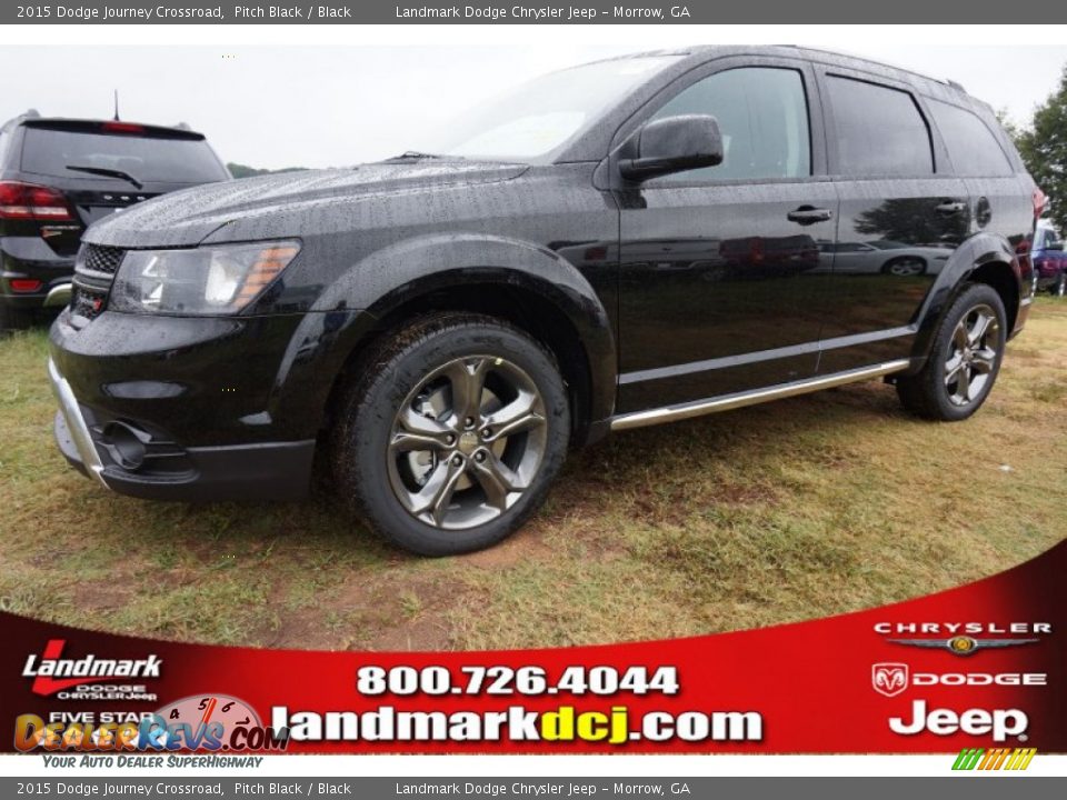 2015 Dodge Journey Crossroad Pitch Black / Black Photo #1