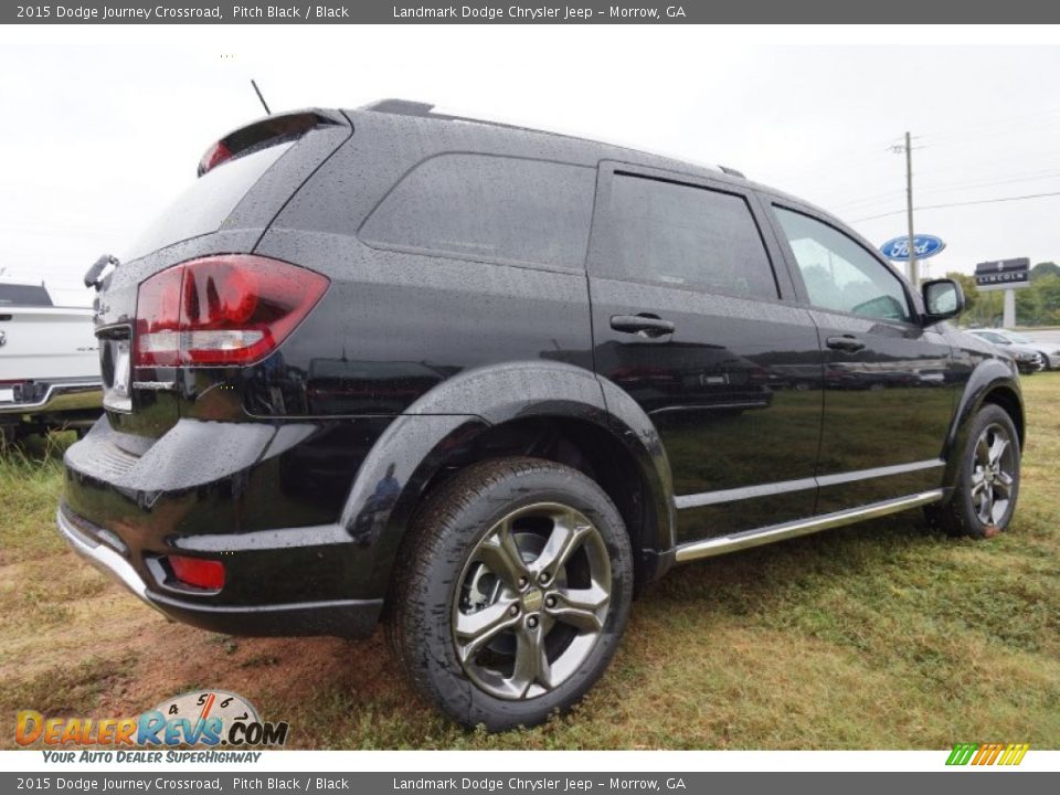 2015 Dodge Journey Crossroad Pitch Black / Black Photo #3