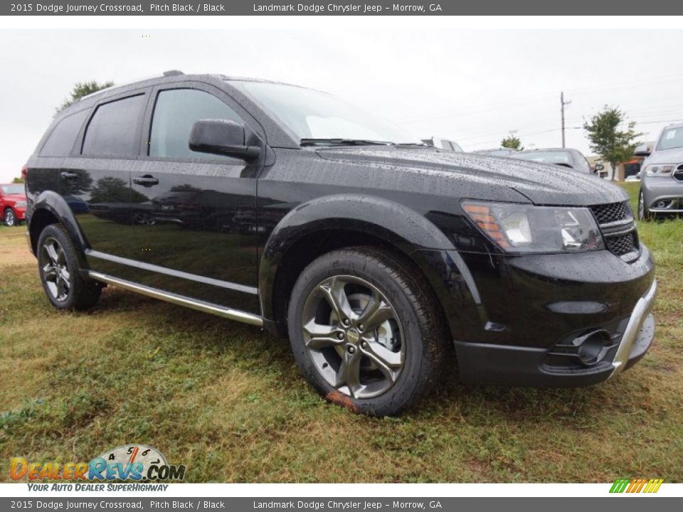 2015 Dodge Journey Crossroad Pitch Black / Black Photo #4