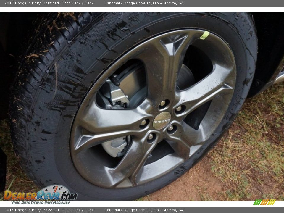 2015 Dodge Journey Crossroad Pitch Black / Black Photo #5