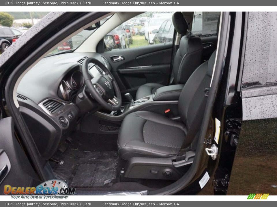 2015 Dodge Journey Crossroad Pitch Black / Black Photo #6