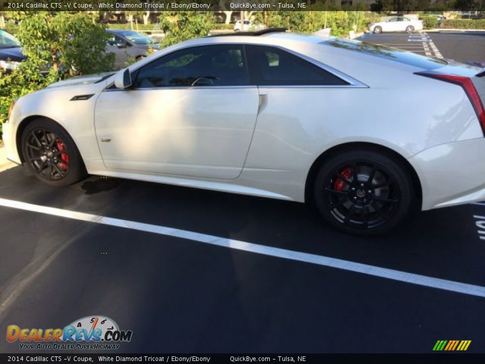2014 Cadillac CTS -V Coupe White Diamond Tricoat / Ebony/Ebony Photo #1