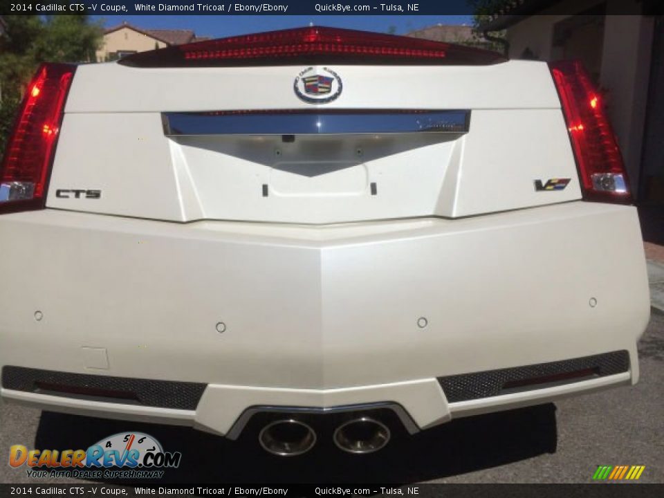 2014 Cadillac CTS -V Coupe White Diamond Tricoat / Ebony/Ebony Photo #6