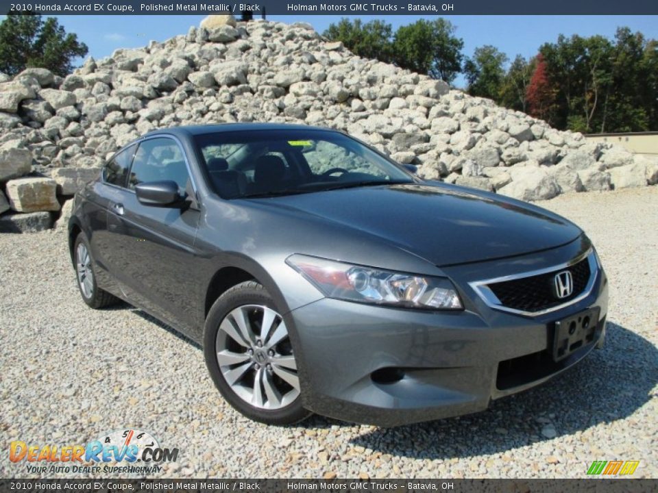 2010 Honda Accord EX Coupe Polished Metal Metallic / Black Photo #1