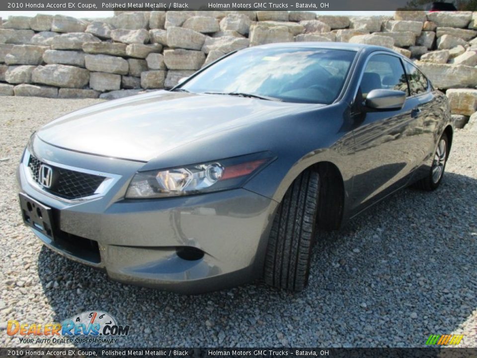2010 Honda Accord EX Coupe Polished Metal Metallic / Black Photo #2