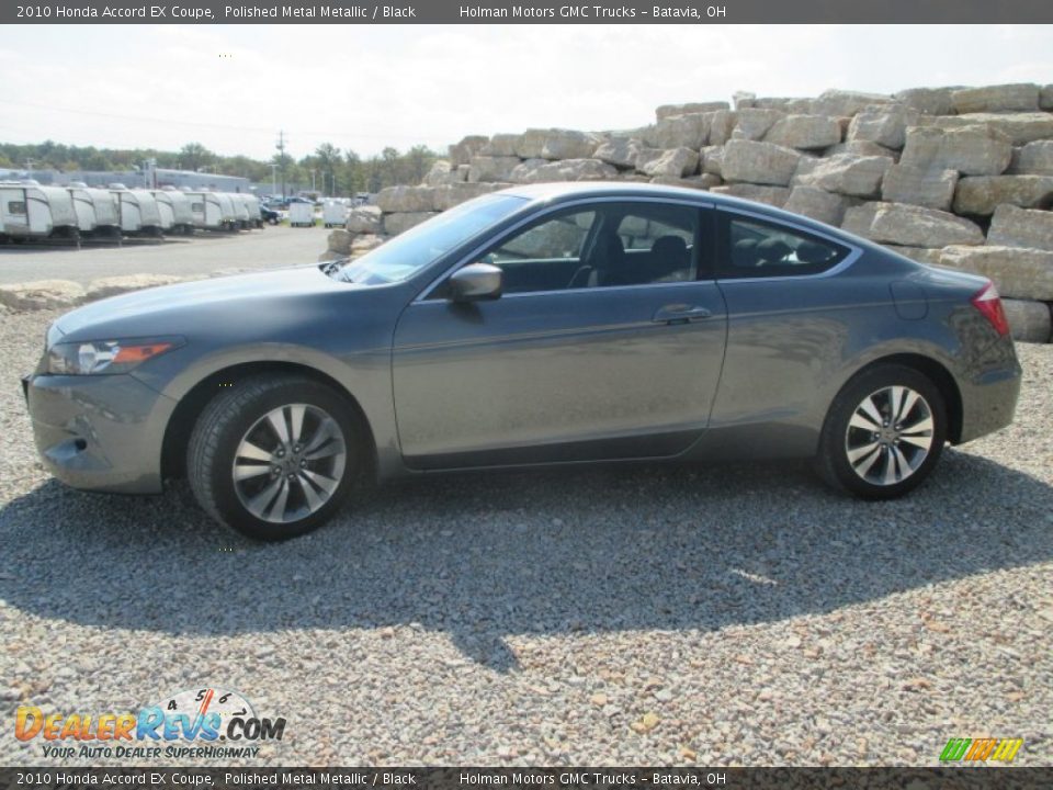 2010 Honda Accord EX Coupe Polished Metal Metallic / Black Photo #3
