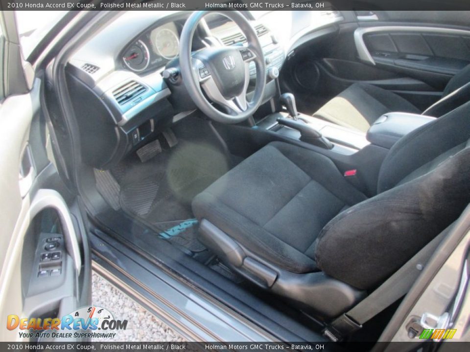 2010 Honda Accord EX Coupe Polished Metal Metallic / Black Photo #5