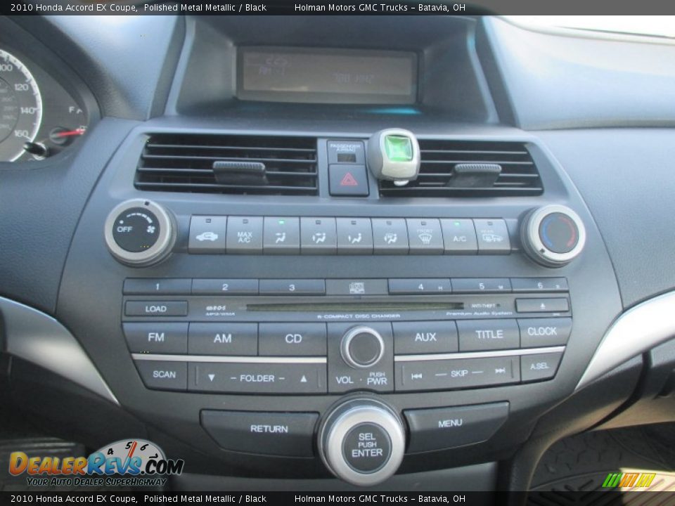 2010 Honda Accord EX Coupe Polished Metal Metallic / Black Photo #6