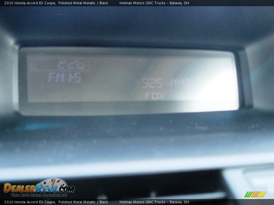 2010 Honda Accord EX Coupe Polished Metal Metallic / Black Photo #7