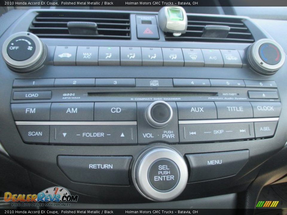 2010 Honda Accord EX Coupe Polished Metal Metallic / Black Photo #8