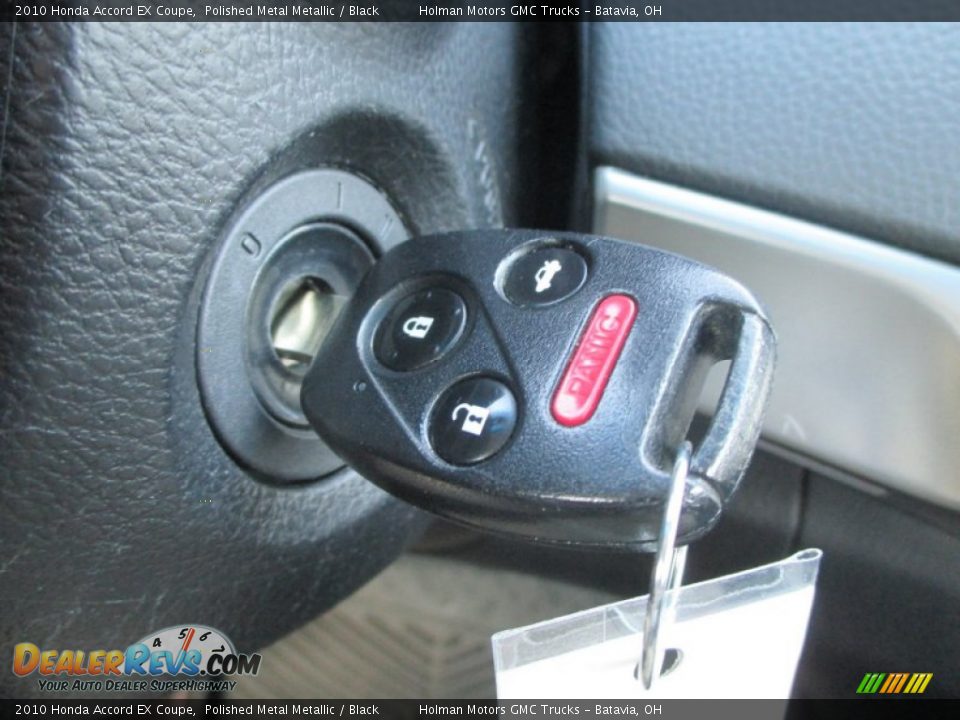 2010 Honda Accord EX Coupe Polished Metal Metallic / Black Photo #10