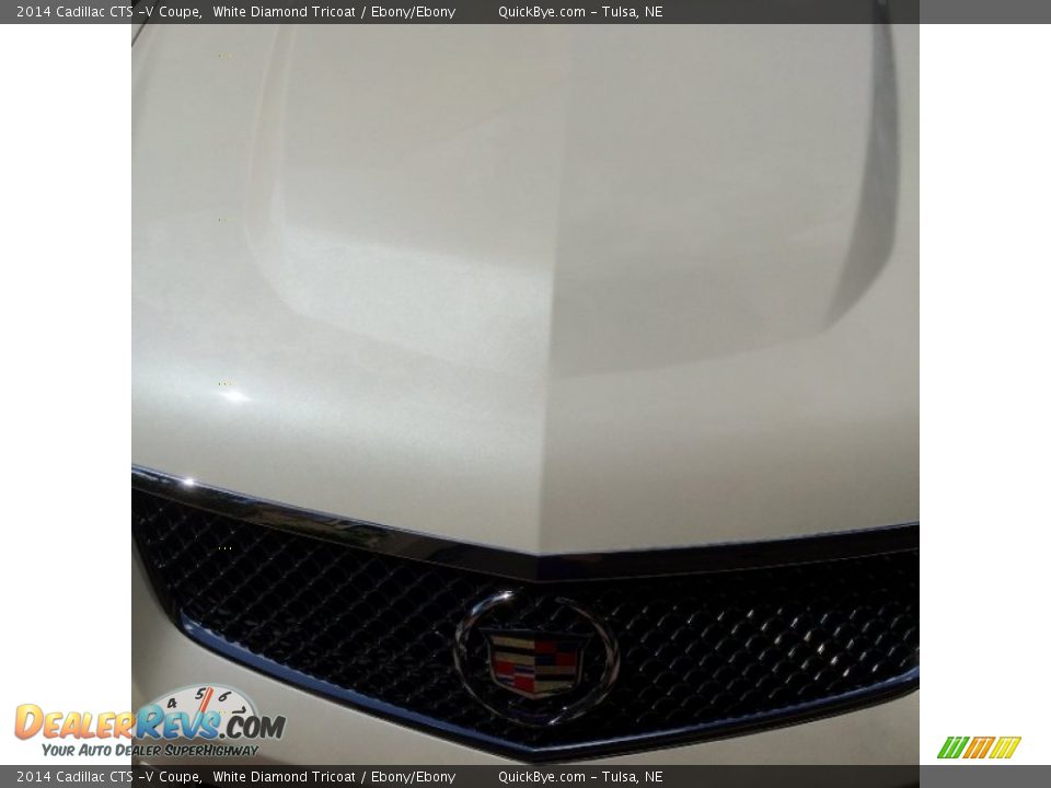 2014 Cadillac CTS -V Coupe White Diamond Tricoat / Ebony/Ebony Photo #21