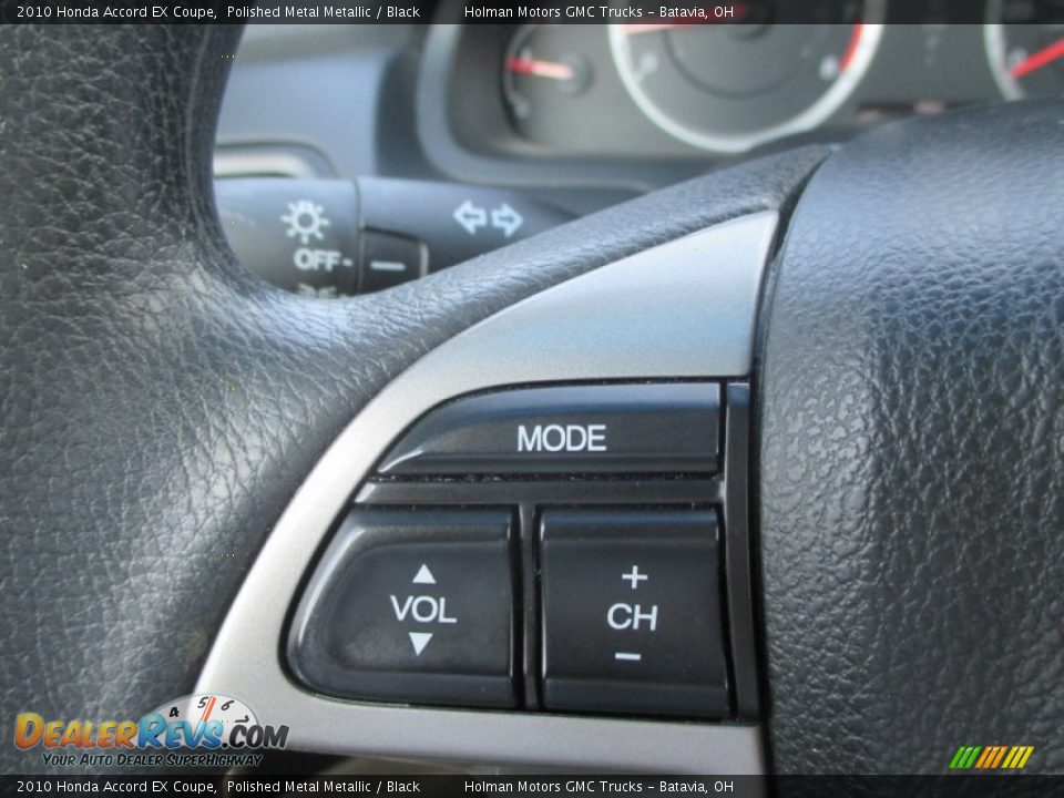 2010 Honda Accord EX Coupe Polished Metal Metallic / Black Photo #12