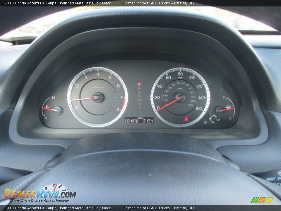 2010 Honda Accord EX Coupe Polished Metal Metallic / Black Photo #13