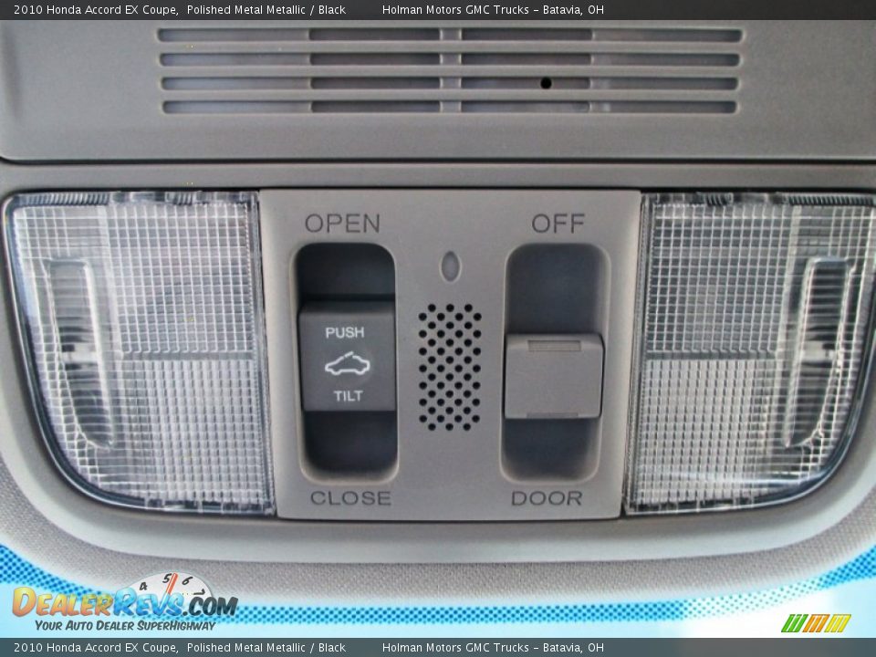 2010 Honda Accord EX Coupe Polished Metal Metallic / Black Photo #16