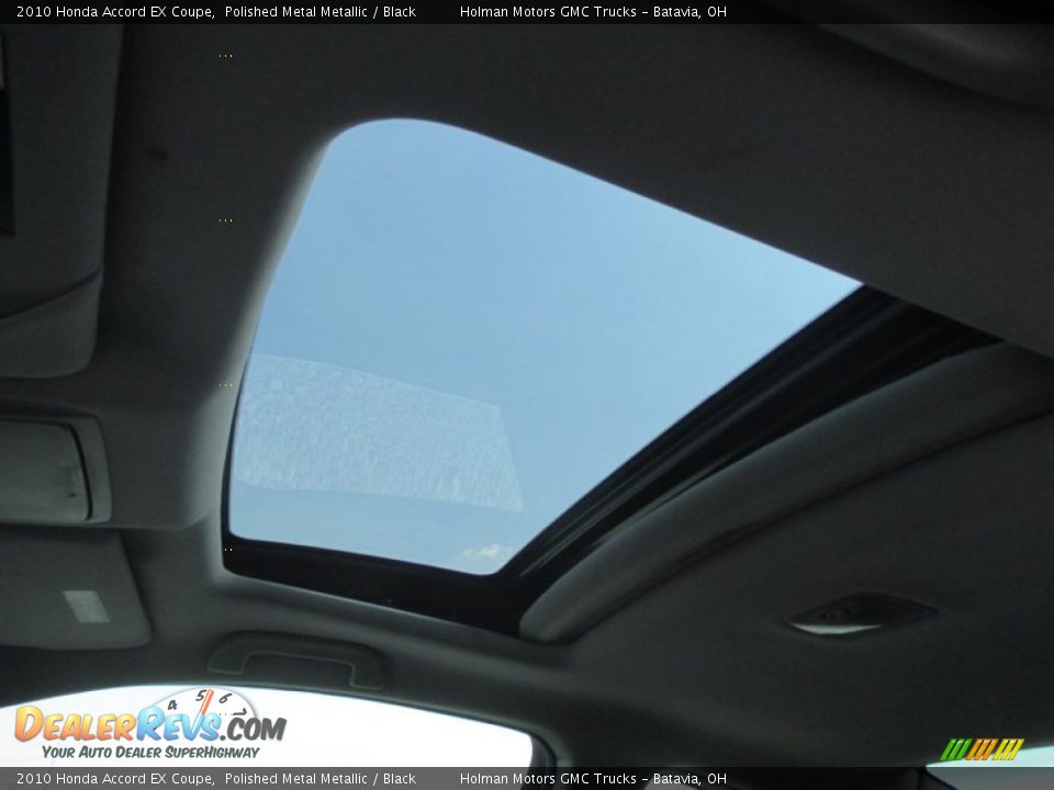 2010 Honda Accord EX Coupe Polished Metal Metallic / Black Photo #17