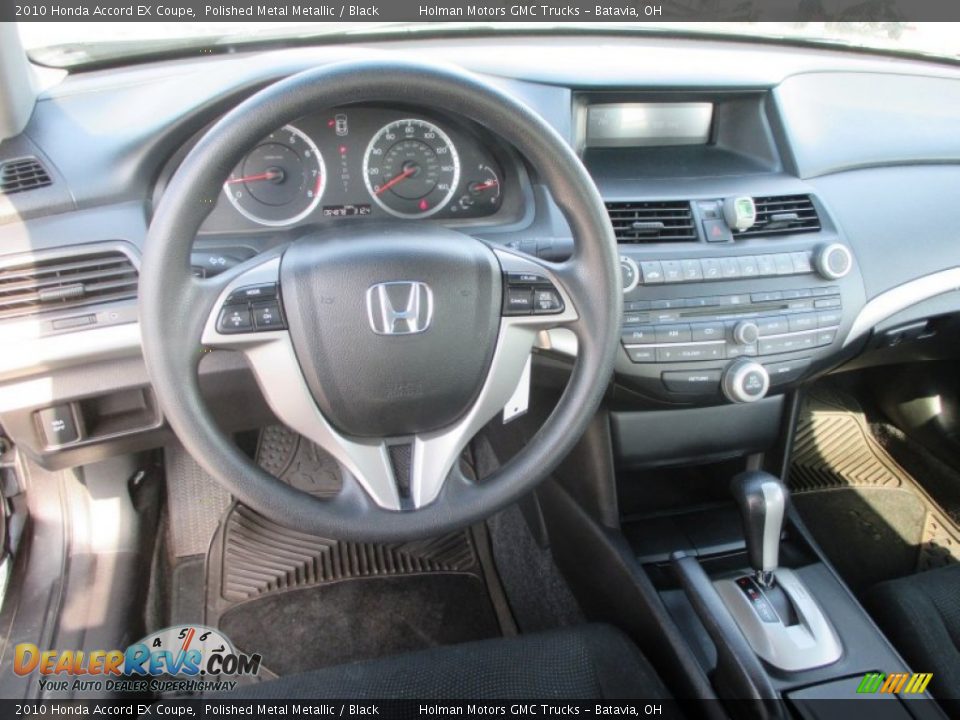 2010 Honda Accord EX Coupe Polished Metal Metallic / Black Photo #18