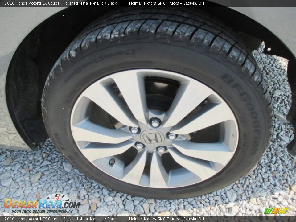 2010 Honda Accord EX Coupe Polished Metal Metallic / Black Photo #19