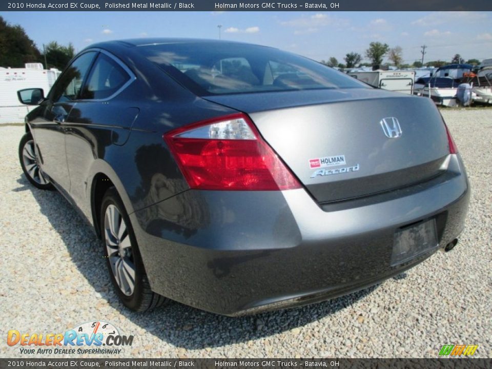 2010 Honda Accord EX Coupe Polished Metal Metallic / Black Photo #20
