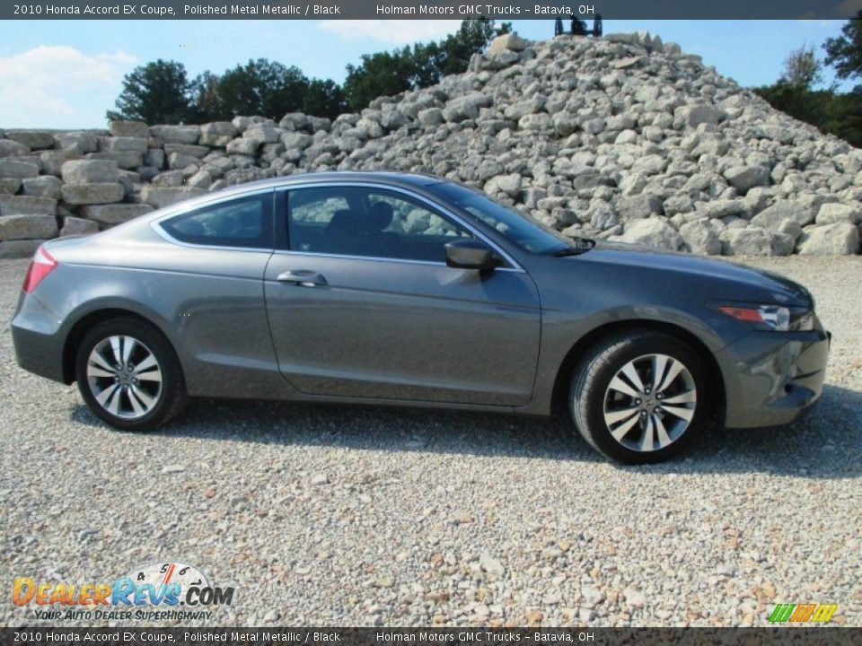 2010 Honda Accord EX Coupe Polished Metal Metallic / Black Photo #25
