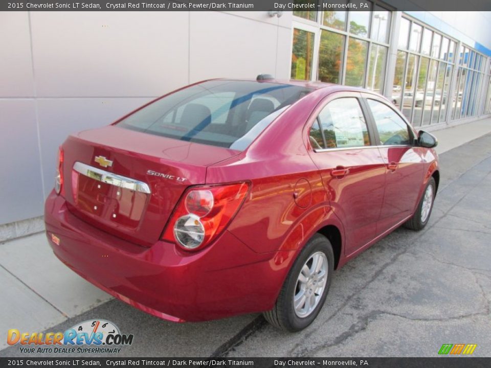 2015 Chevrolet Sonic LT Sedan Crystal Red Tintcoat / Dark Pewter/Dark Titanium Photo #4