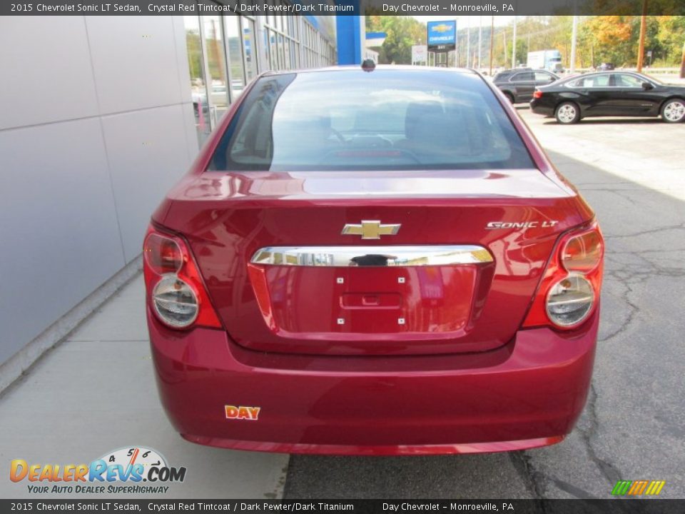 2015 Chevrolet Sonic LT Sedan Crystal Red Tintcoat / Dark Pewter/Dark Titanium Photo #5