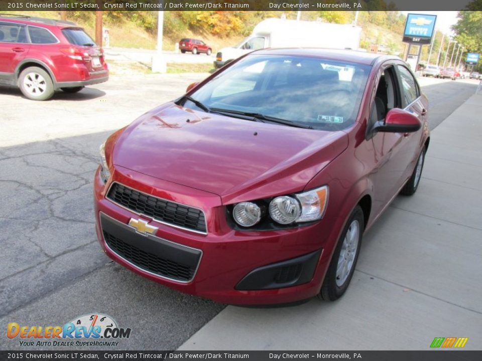 2015 Chevrolet Sonic LT Sedan Crystal Red Tintcoat / Dark Pewter/Dark Titanium Photo #7