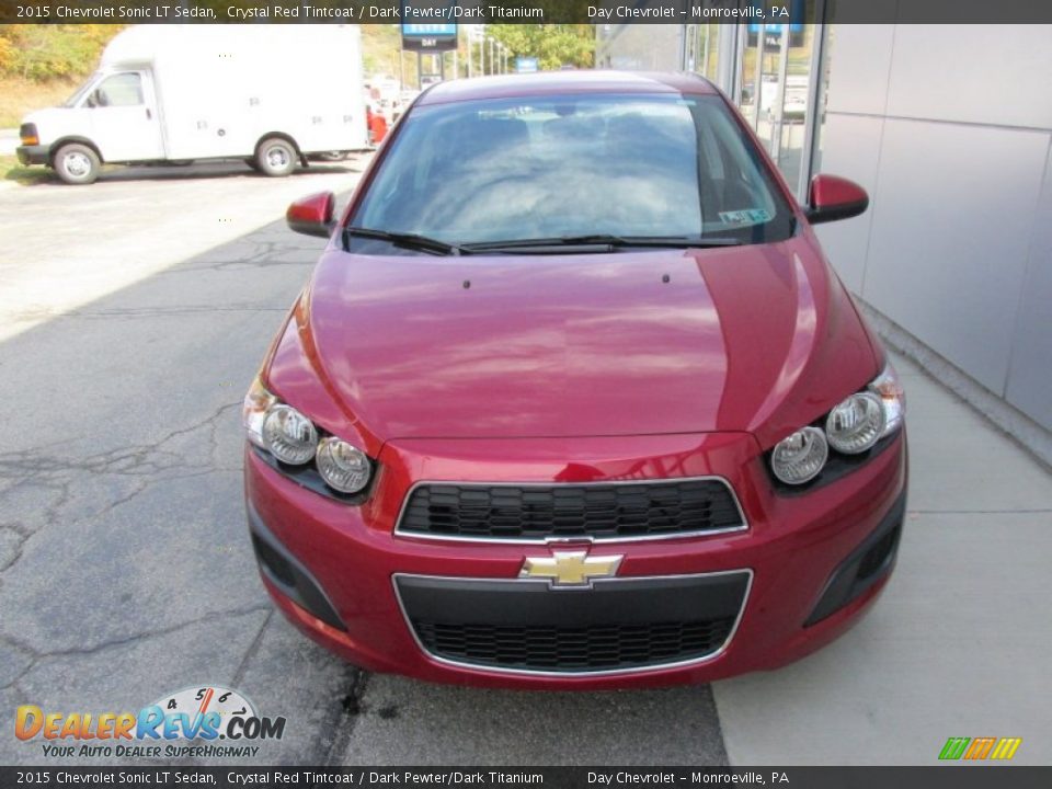 2015 Chevrolet Sonic LT Sedan Crystal Red Tintcoat / Dark Pewter/Dark Titanium Photo #8