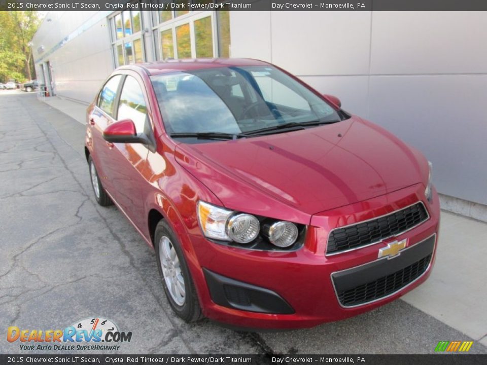 2015 Chevrolet Sonic LT Sedan Crystal Red Tintcoat / Dark Pewter/Dark Titanium Photo #9