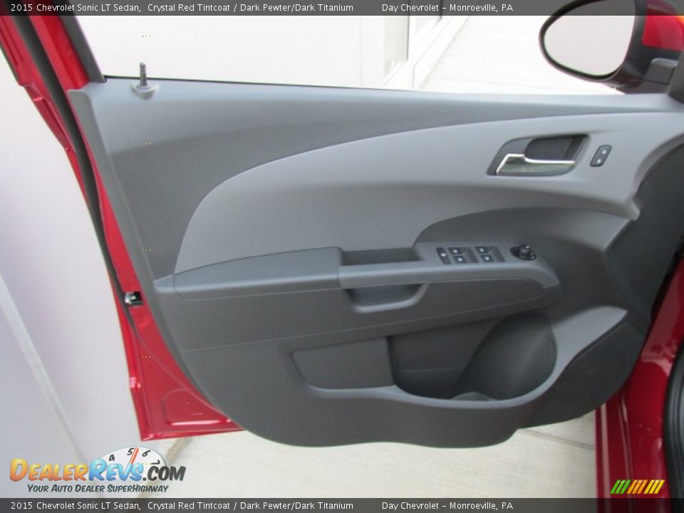 2015 Chevrolet Sonic LT Sedan Crystal Red Tintcoat / Dark Pewter/Dark Titanium Photo #10