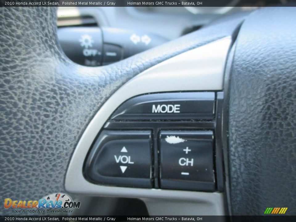 2010 Honda Accord LX Sedan Polished Metal Metallic / Gray Photo #11