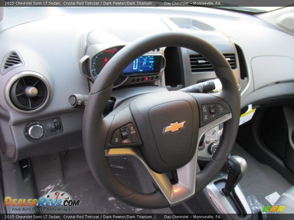 2015 Chevrolet Sonic LT Sedan Crystal Red Tintcoat / Dark Pewter/Dark Titanium Photo #13