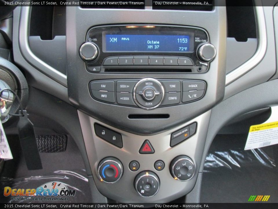 2015 Chevrolet Sonic LT Sedan Crystal Red Tintcoat / Dark Pewter/Dark Titanium Photo #15