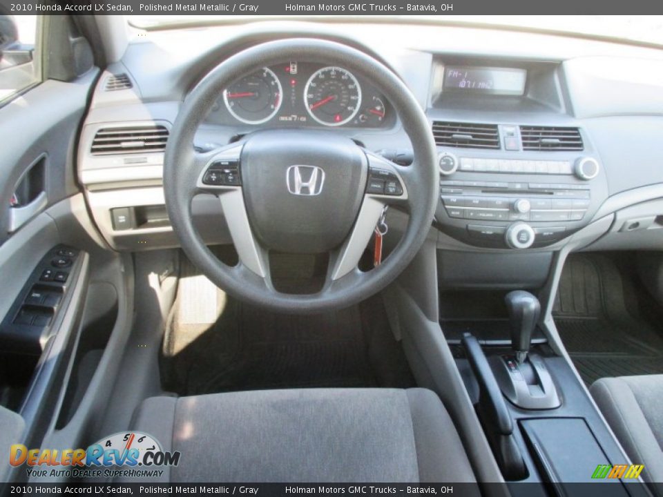 2010 Honda Accord LX Sedan Polished Metal Metallic / Gray Photo #15