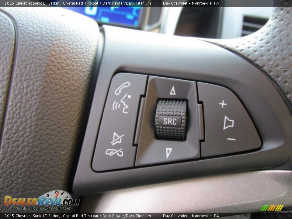 2015 Chevrolet Sonic LT Sedan Crystal Red Tintcoat / Dark Pewter/Dark Titanium Photo #17