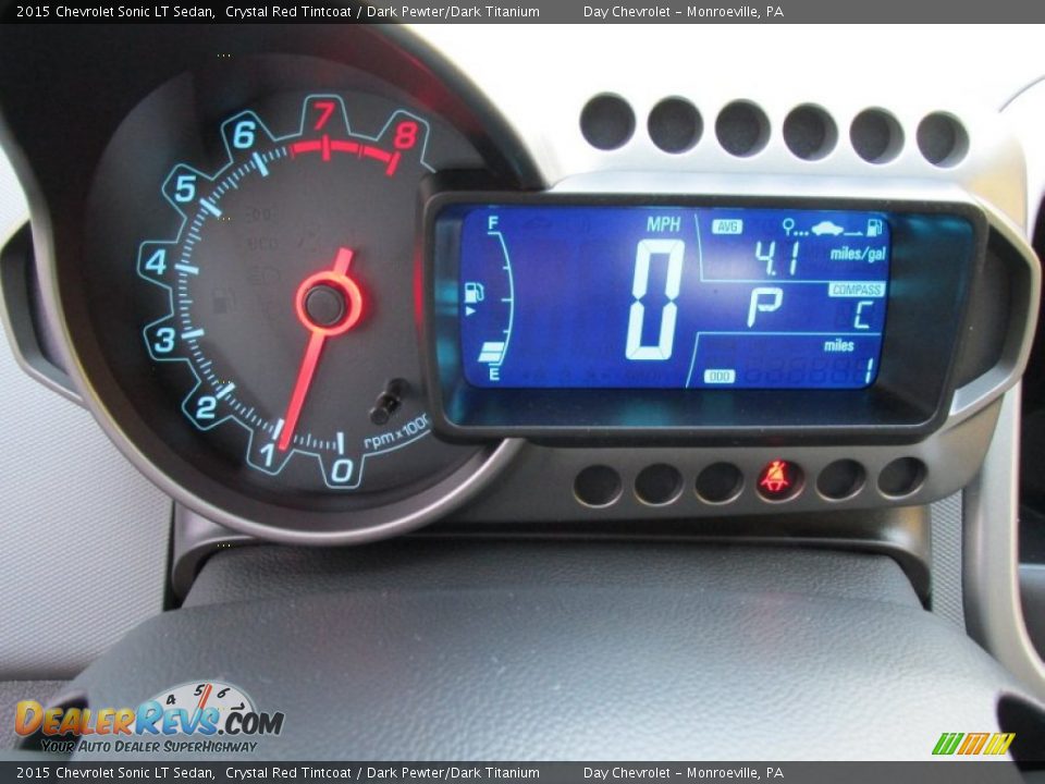 2015 Chevrolet Sonic LT Sedan Crystal Red Tintcoat / Dark Pewter/Dark Titanium Photo #20