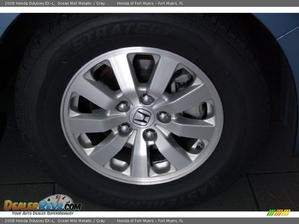 2008 Honda Odyssey EX-L Ocean Mist Metallic / Gray Photo #4