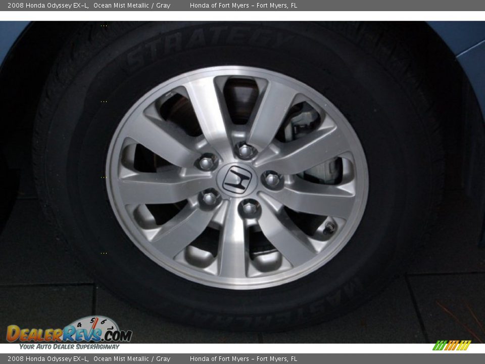 2008 Honda Odyssey EX-L Ocean Mist Metallic / Gray Photo #5