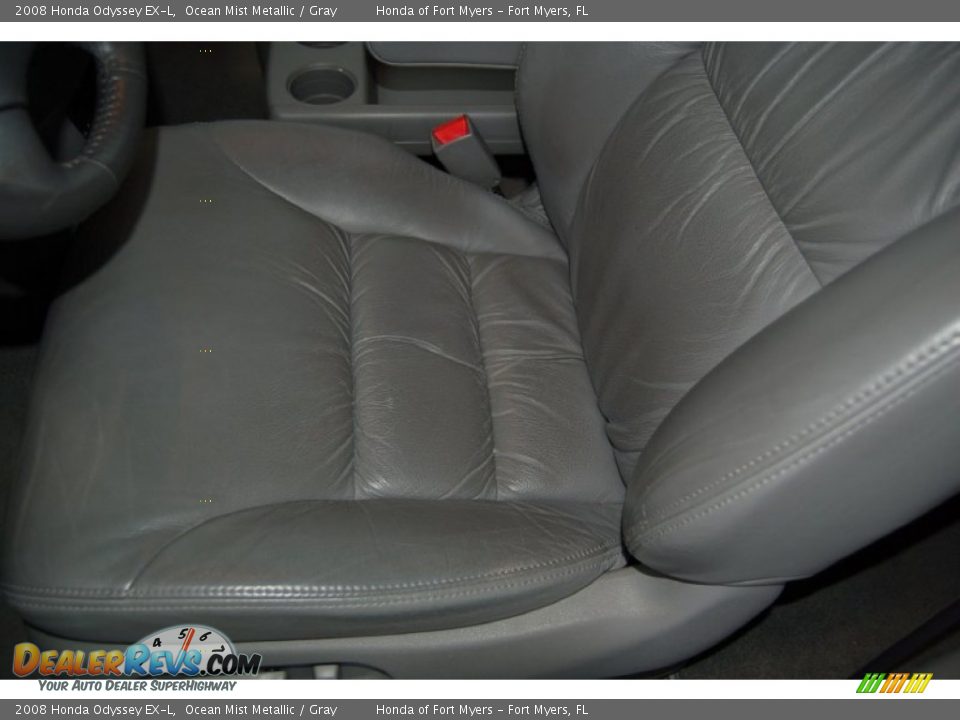 2008 Honda Odyssey EX-L Ocean Mist Metallic / Gray Photo #14