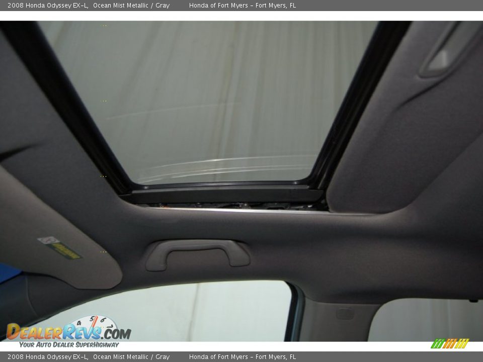 2008 Honda Odyssey EX-L Ocean Mist Metallic / Gray Photo #17