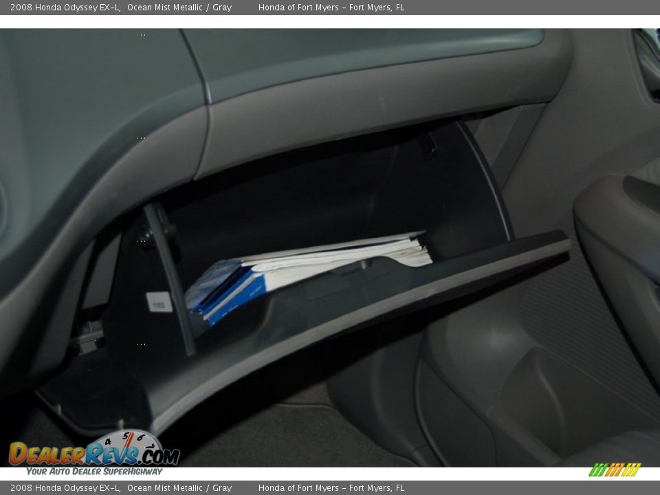 2008 Honda Odyssey EX-L Ocean Mist Metallic / Gray Photo #23