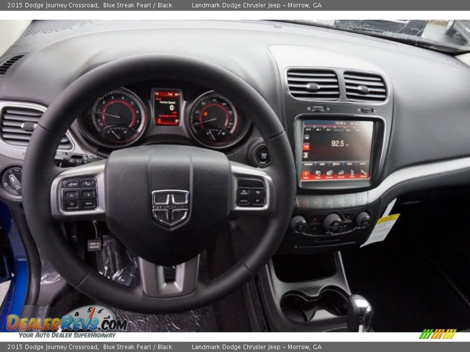 2015 Dodge Journey Crossroad Blue Streak Pearl / Black Photo #7